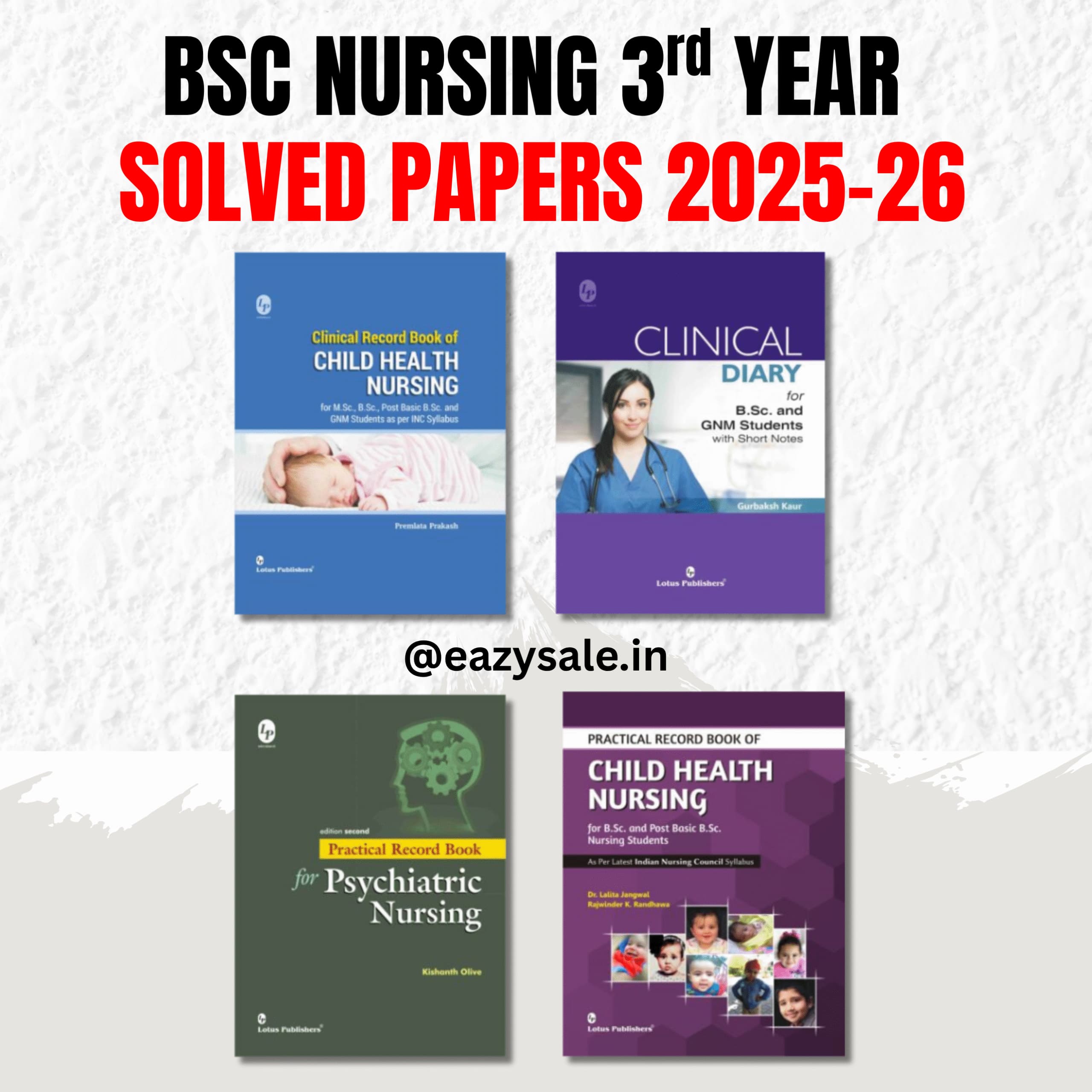 BSC NURSING 3rd YEAR SOLVED PAPERS 2025-26 Lotus Publication BSC NURSING 3rd YEAR SOLVED PAPERS 2025-26 Lotus Publication