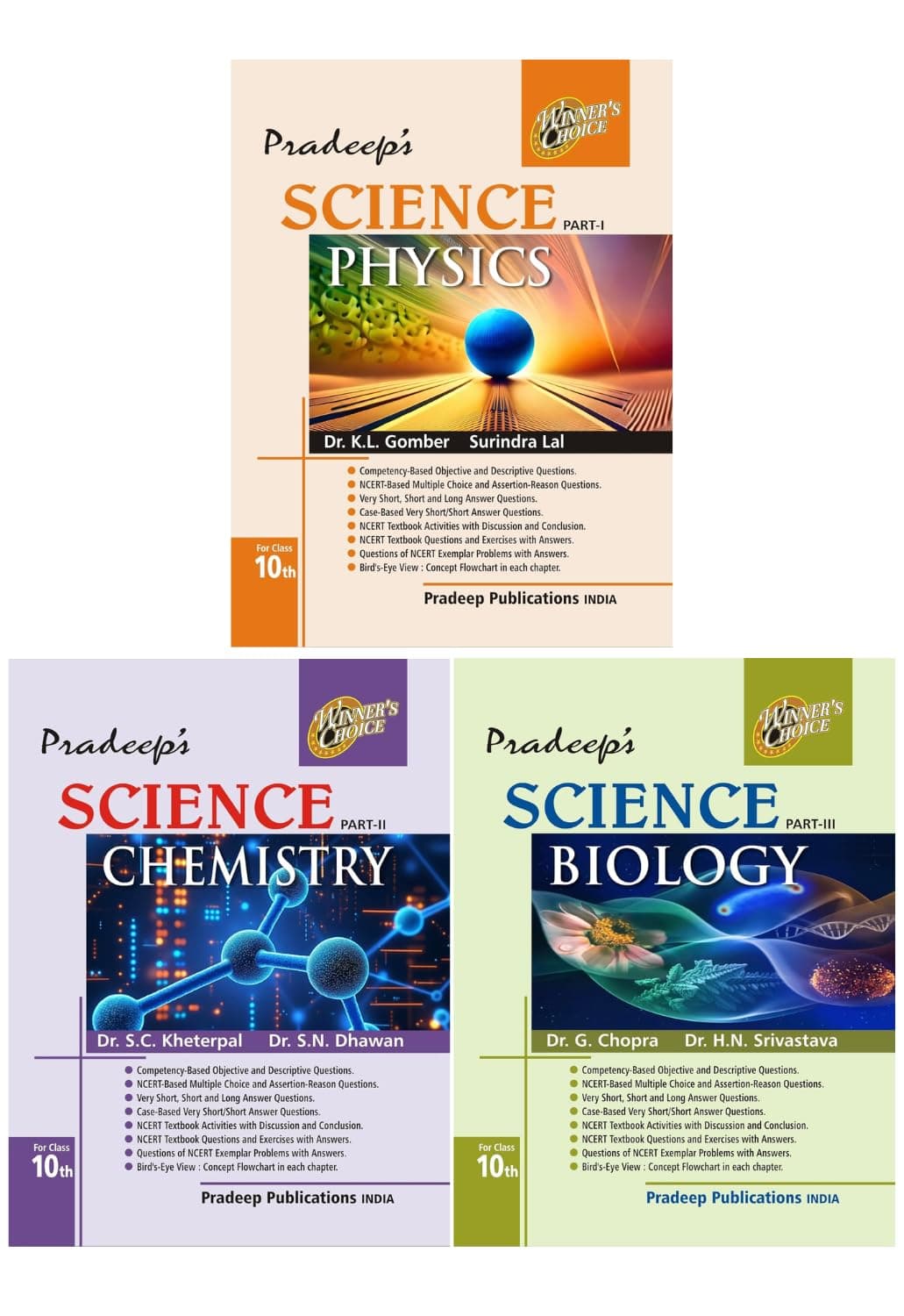 Pradeep Science Class 10 2025-26 | Buy Physics Chemistry Biology