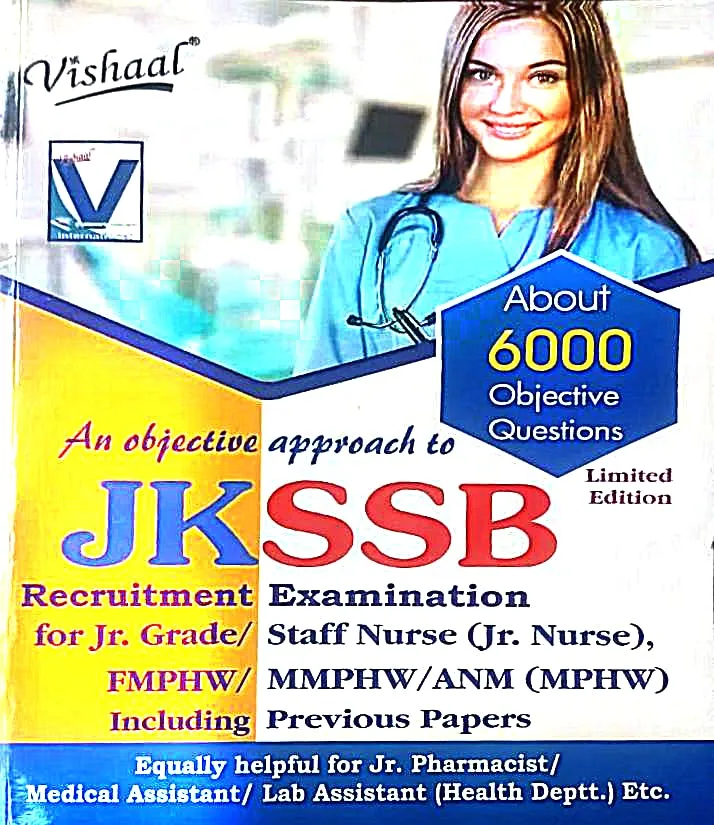 Vishaal JKSSB Staff Nurse 6000 MCQ 2025
