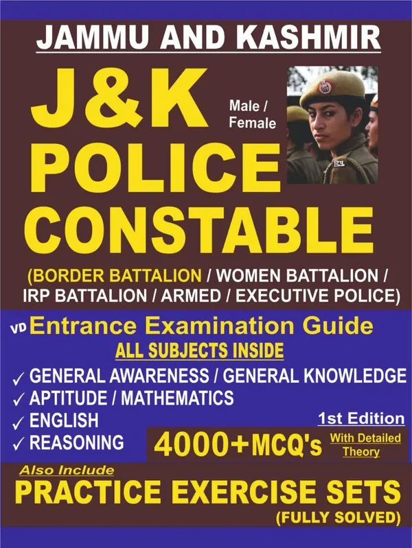 Vinod Jammu Kashmir Police JKP Constable Book 2026 Vinod Jammu Kashmir Police JKP Constable Book 2026
